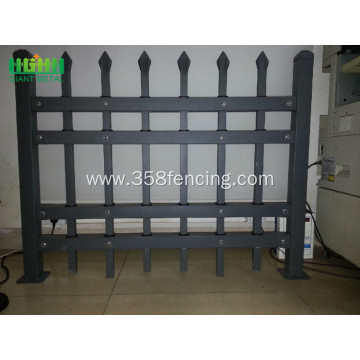 Wrought iron picket fence